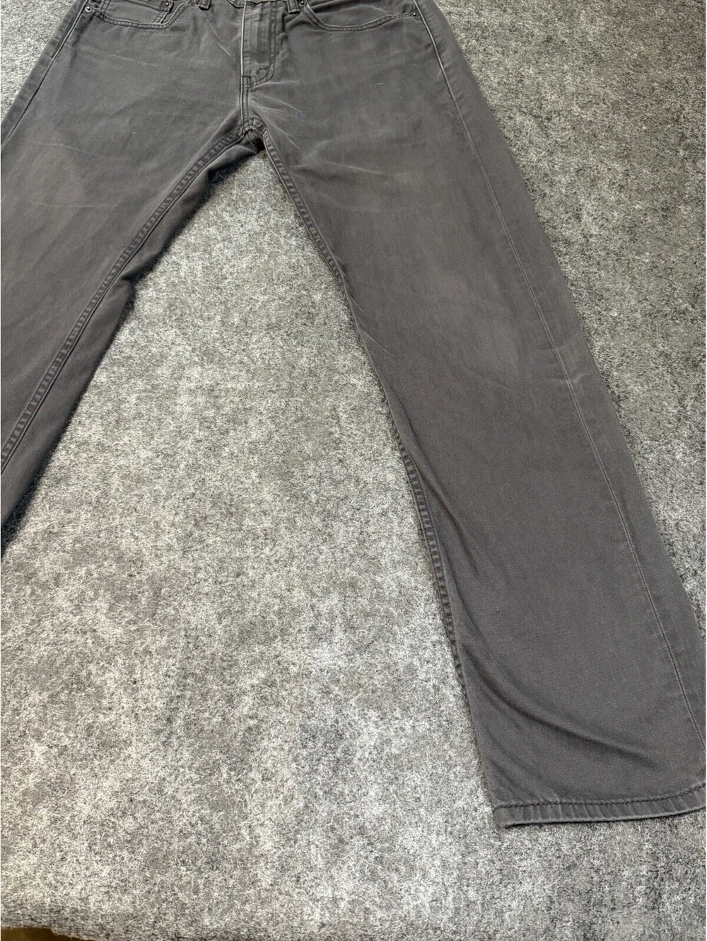 Levi’s 505 Regular Fit Gray Jeans 32x31 Stretch Denim Zipper Fly